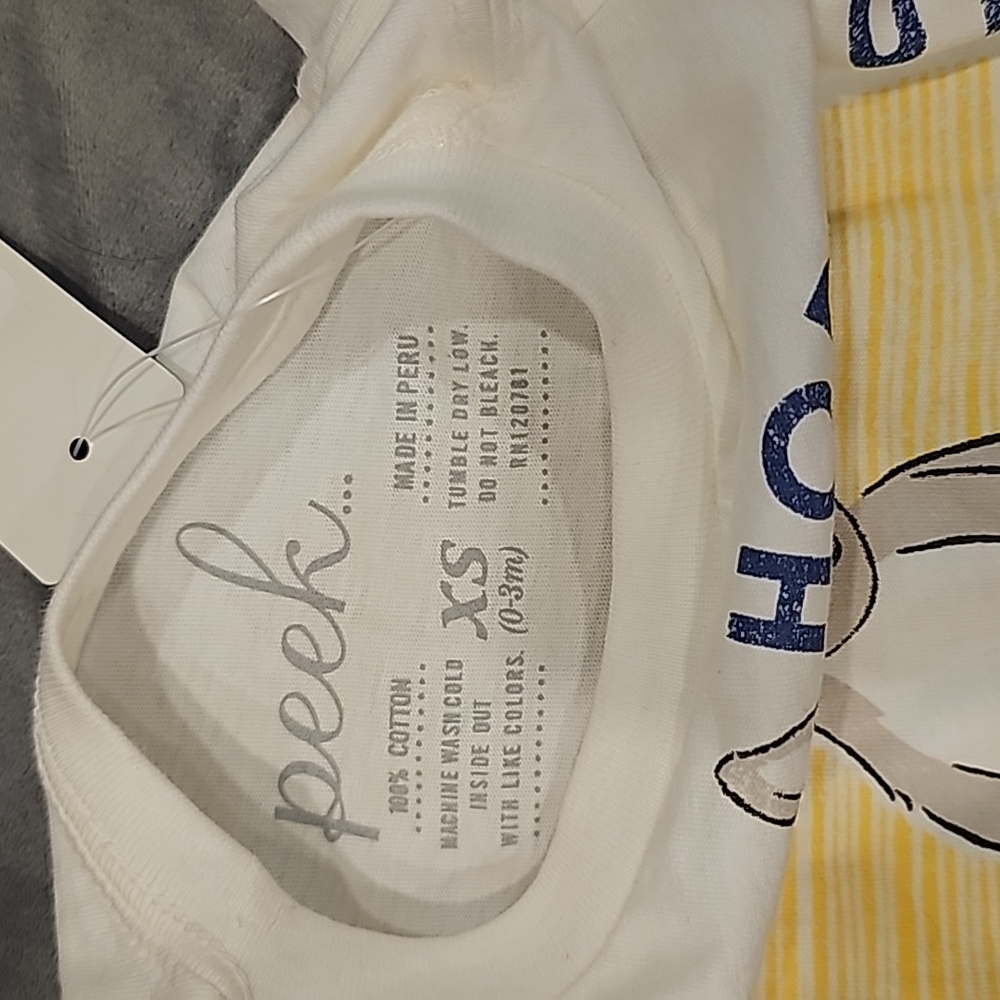F Peek Adventure cute Kangaroo hopabout shirt 0-3mo. Infant, adorable - Picture 6 of 7